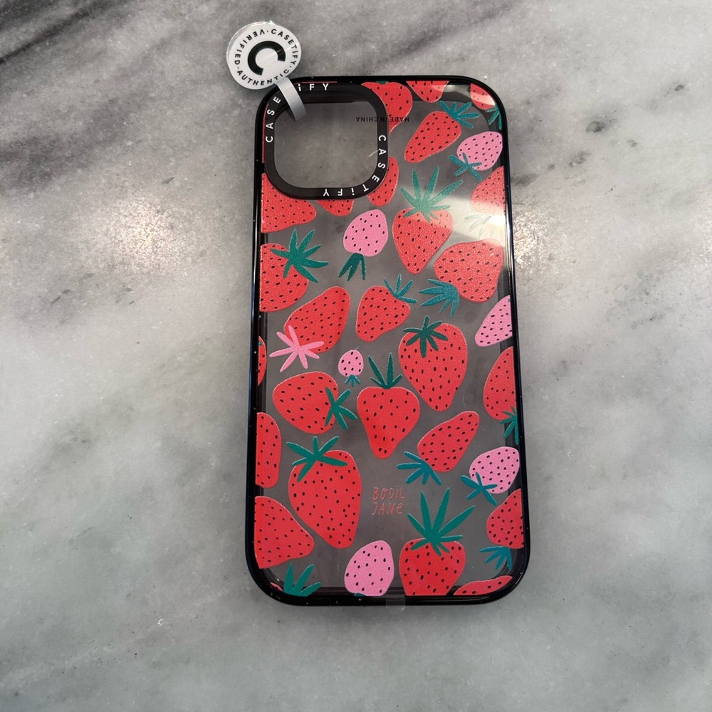 Casetify Strawberry iPhone 15 case